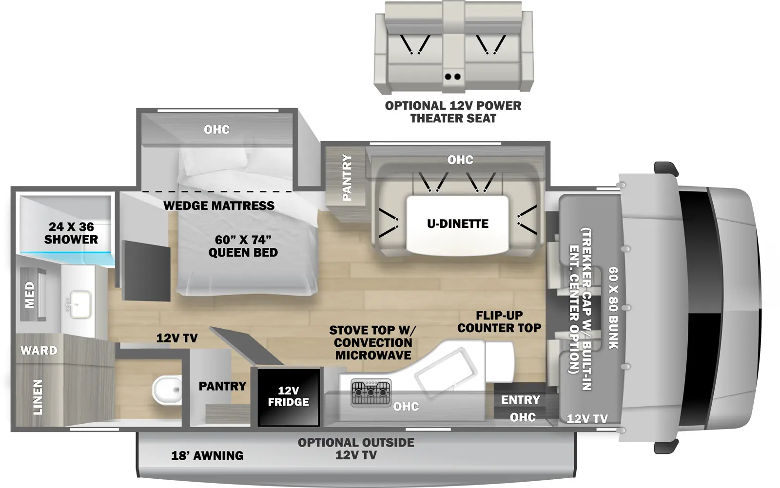 Sunseeker 2440DS Floorplan